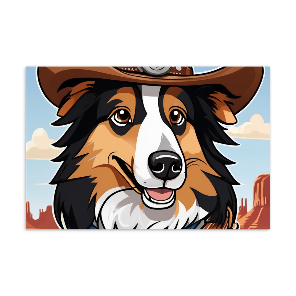 PugMug Custom Collie Postcard