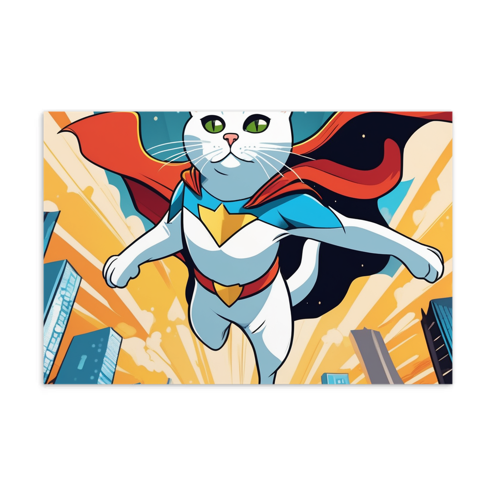 PugMug Custom White Companion Cat Postcard