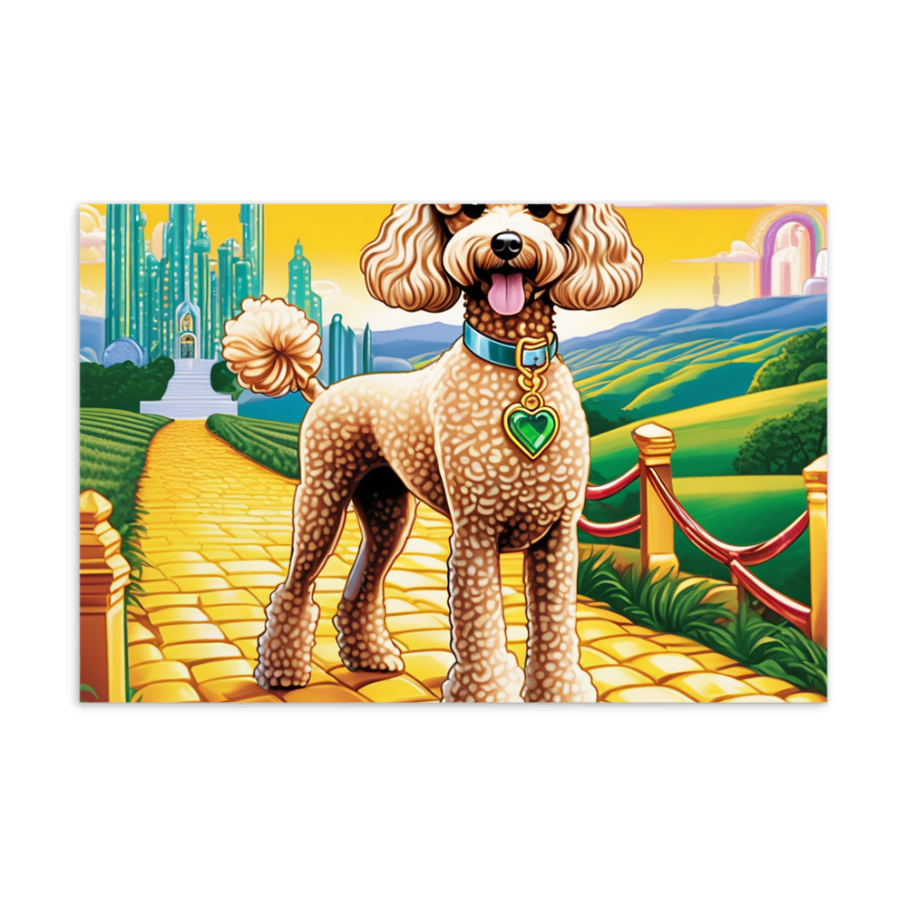 PugMug Custom Tan Poodle Postcard