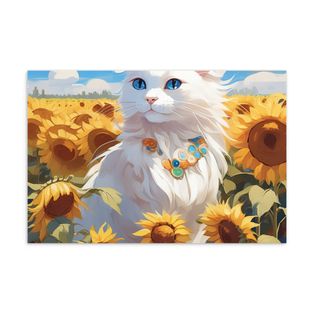 PugMug Custom White Ragdoll Cat Postcard