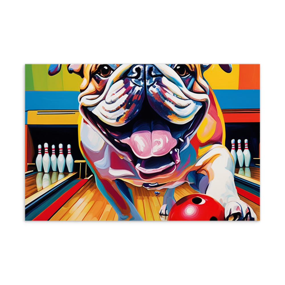 PugMug Custom Bulldog Postcard