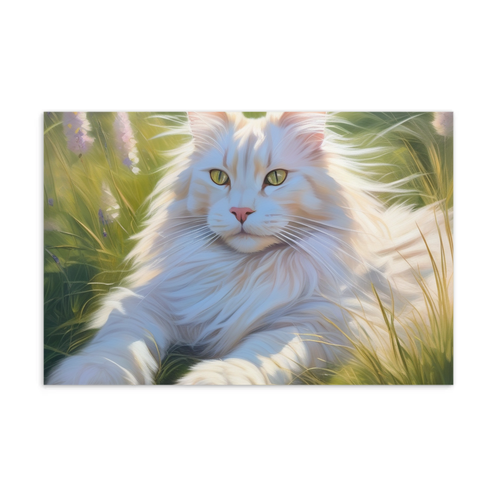 PugMug Custom White Maine Coon Cat Postcard