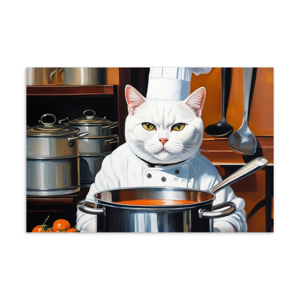 PugMug Custom White British Shorthair Cat Postcard