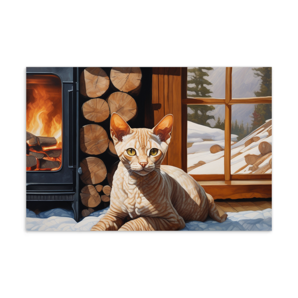 PugMug Custom Tabby Devon Rex Cat Postcard