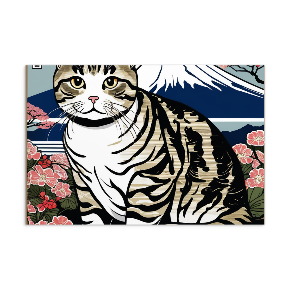 PugMug Custom Tabby Scottish Fold Cat Postcard