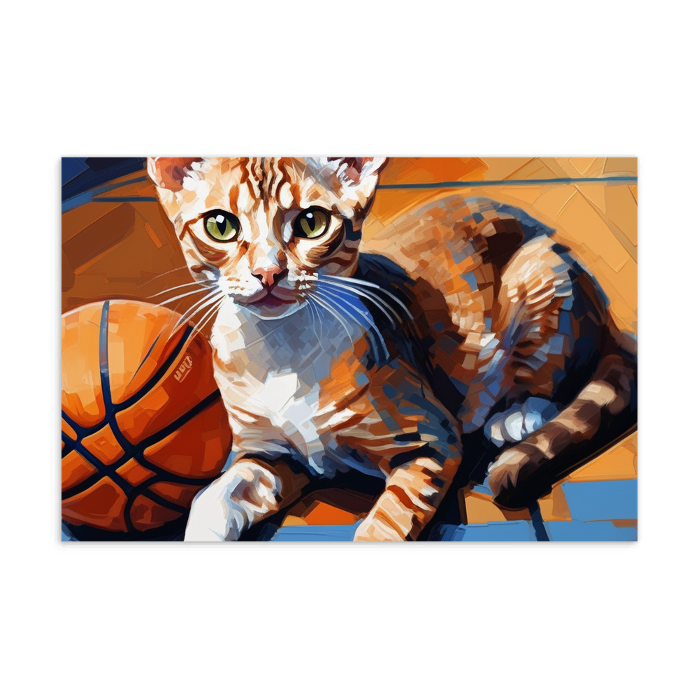 PugMug Custom Tabby Devon Rex Cat Postcard
