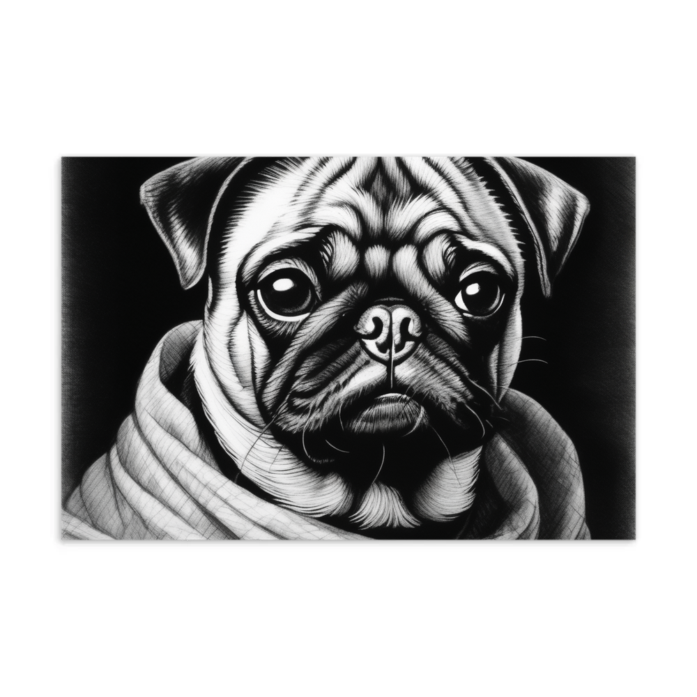 PugMug Custom Pet Postcard