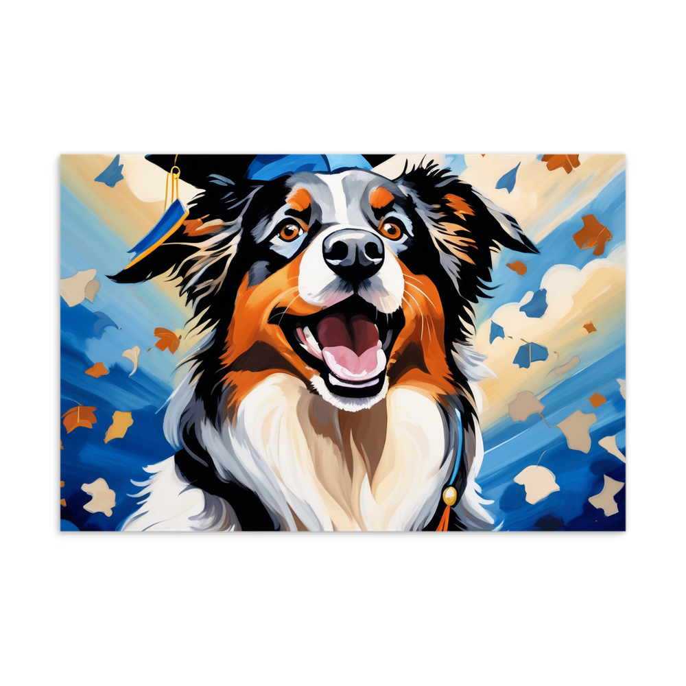 PugMug Custom Australian Shepherd Dog Postcard