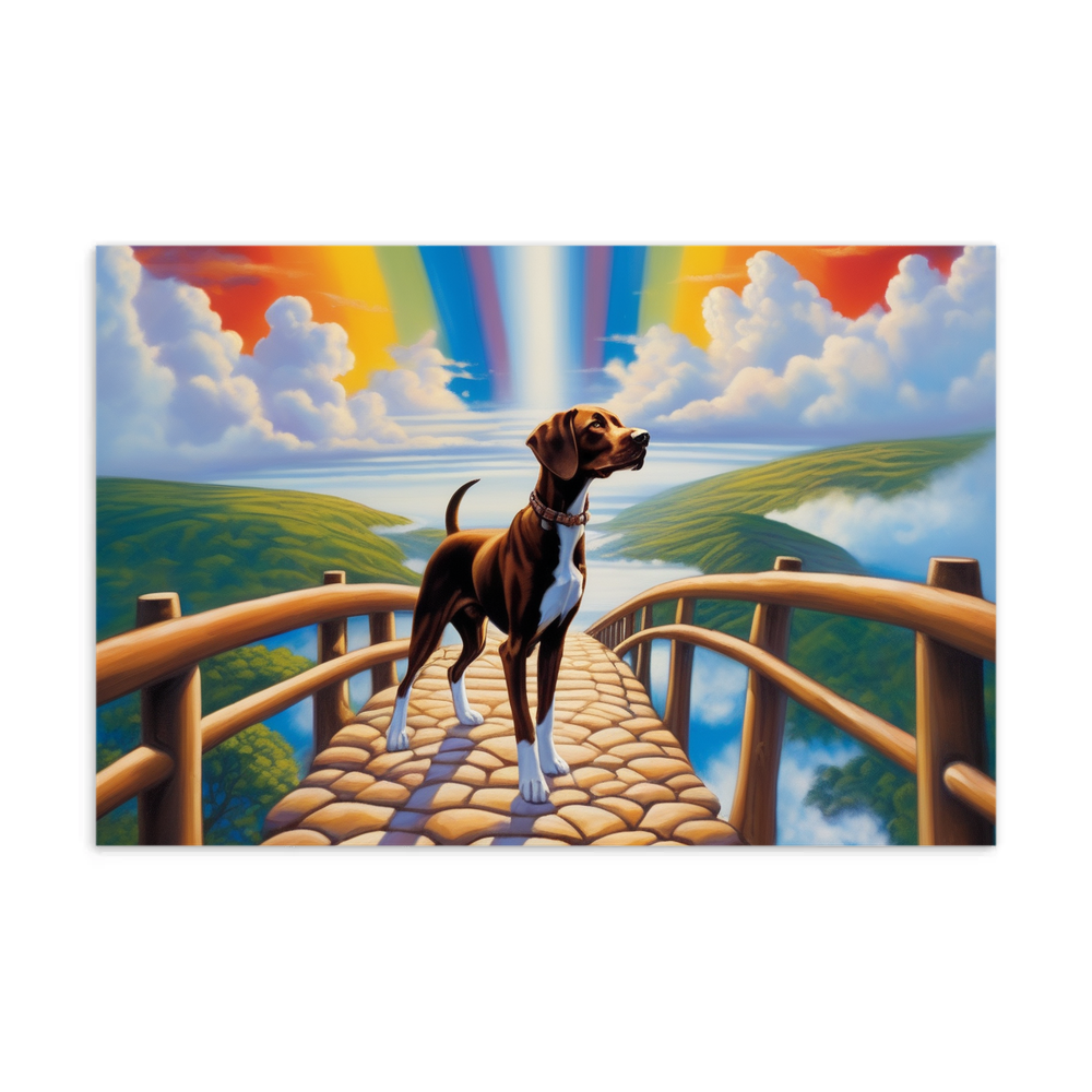 PugMug Custom Pointer Dog Postcard