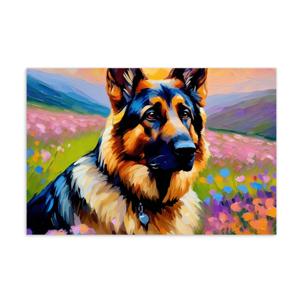PugMug Custom German Shepherd Dog Postcard