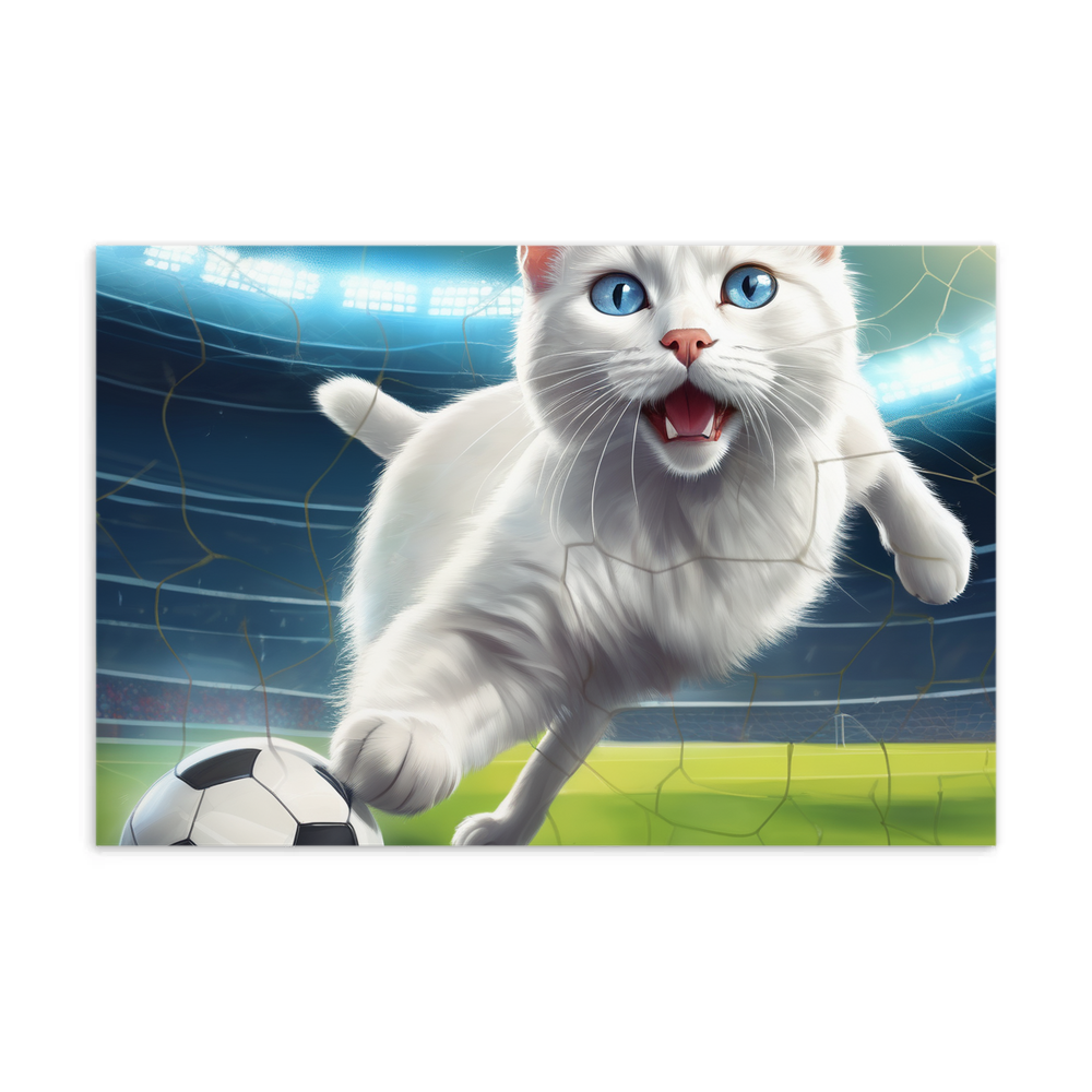 PugMug Custom White Companion Cat Postcard