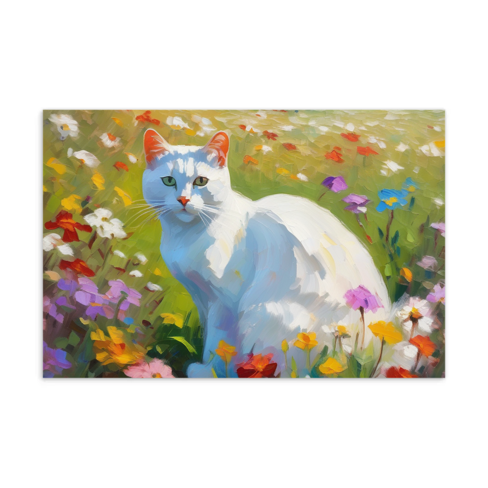 PugMug Custom White Exotic Cat Postcard