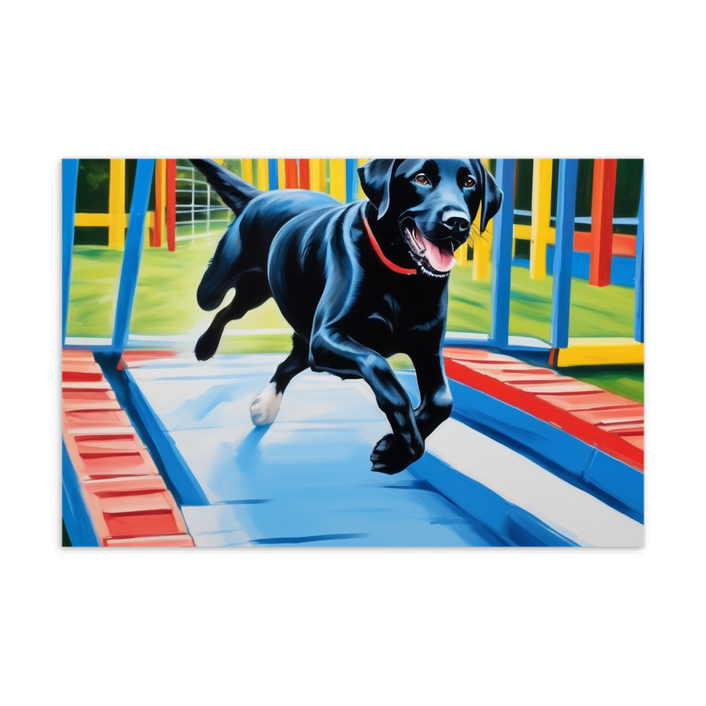 PugMug Custom Black Labrador Retriever Postcard
