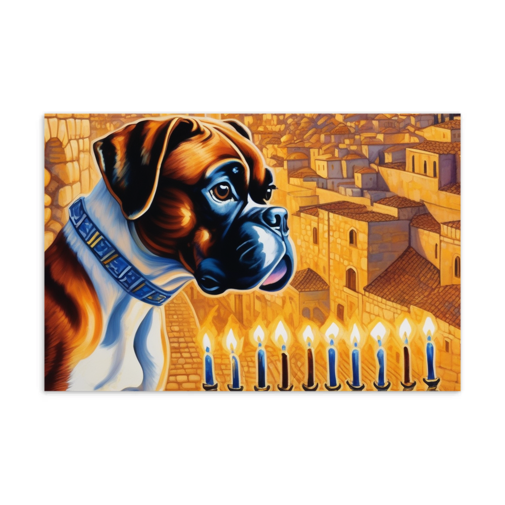 PugMug Custom Boxer Dog Postcard