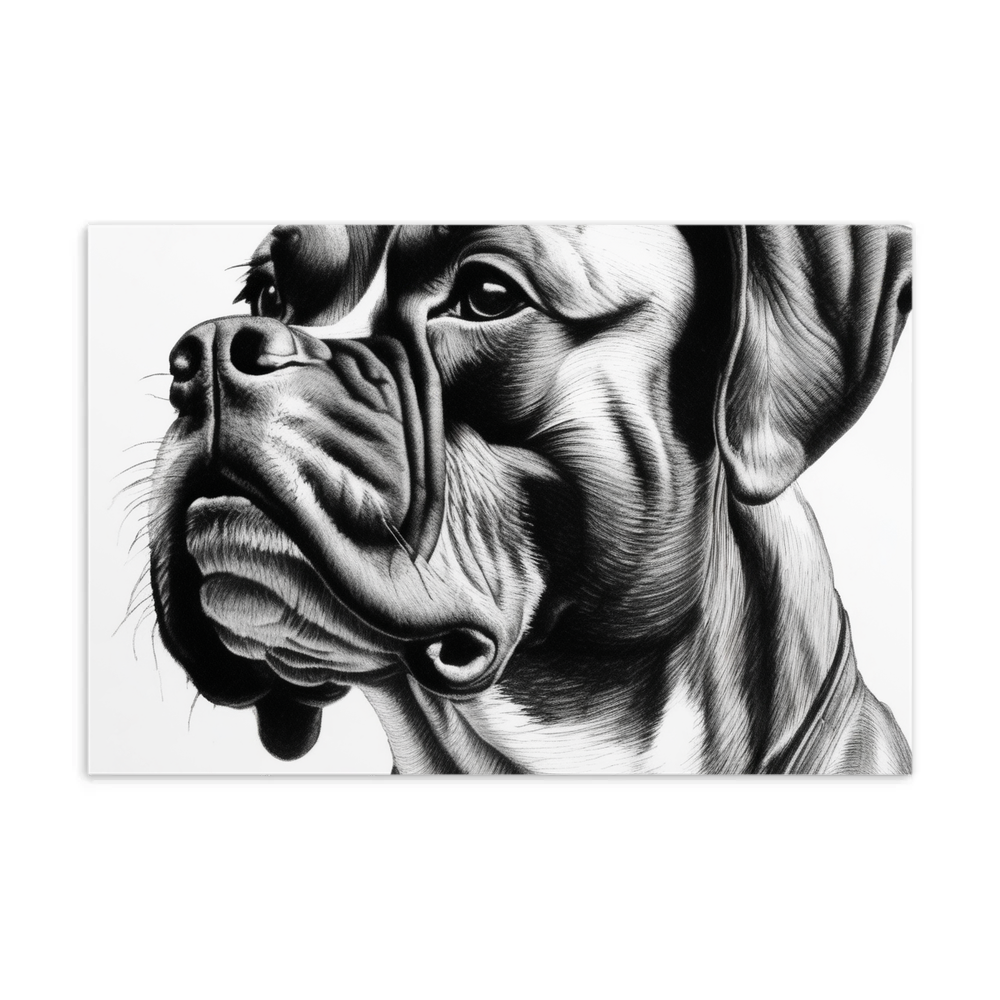 PugMug Custom Boxer Dog Postcard