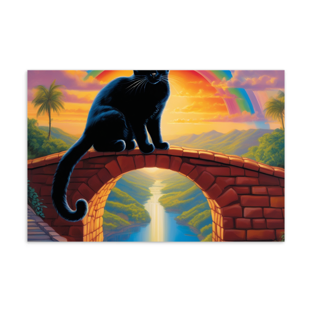PugMug Custom Black Exotic Cat Postcard