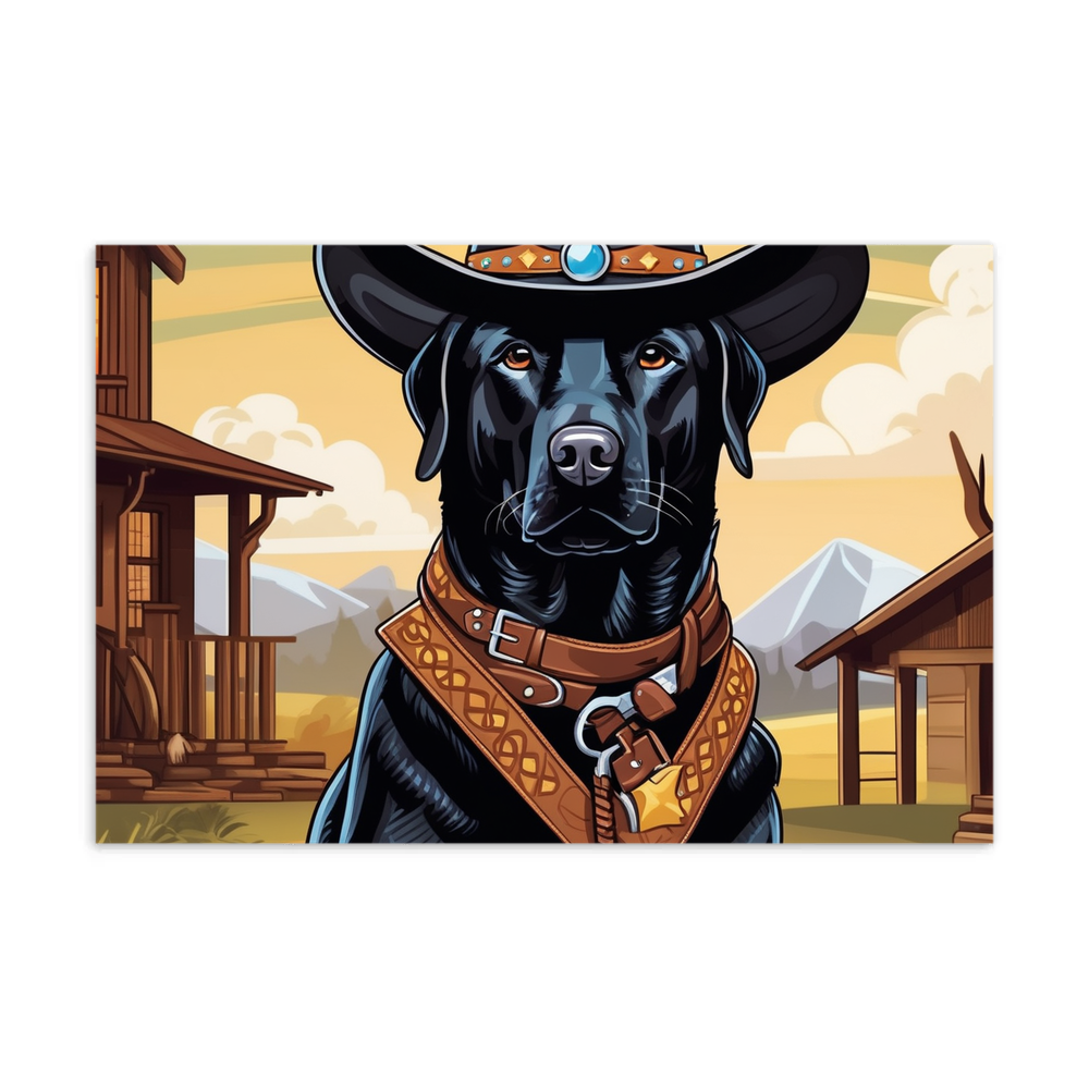 PugMug Custom Black Labrador Retriever Postcard