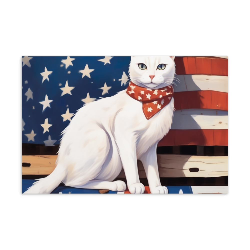 PugMug Custom White Companion Cat Postcard