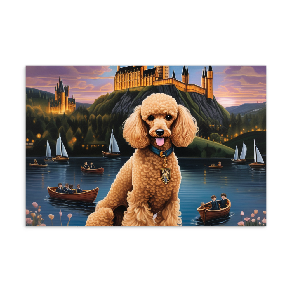 PugMug Custom Tan Poodle Postcard