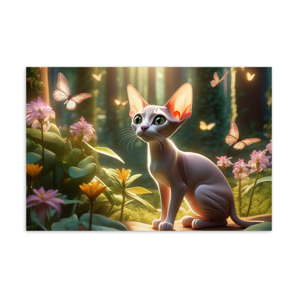 PugMug Custom Tabby Sphynx Cat Postcard