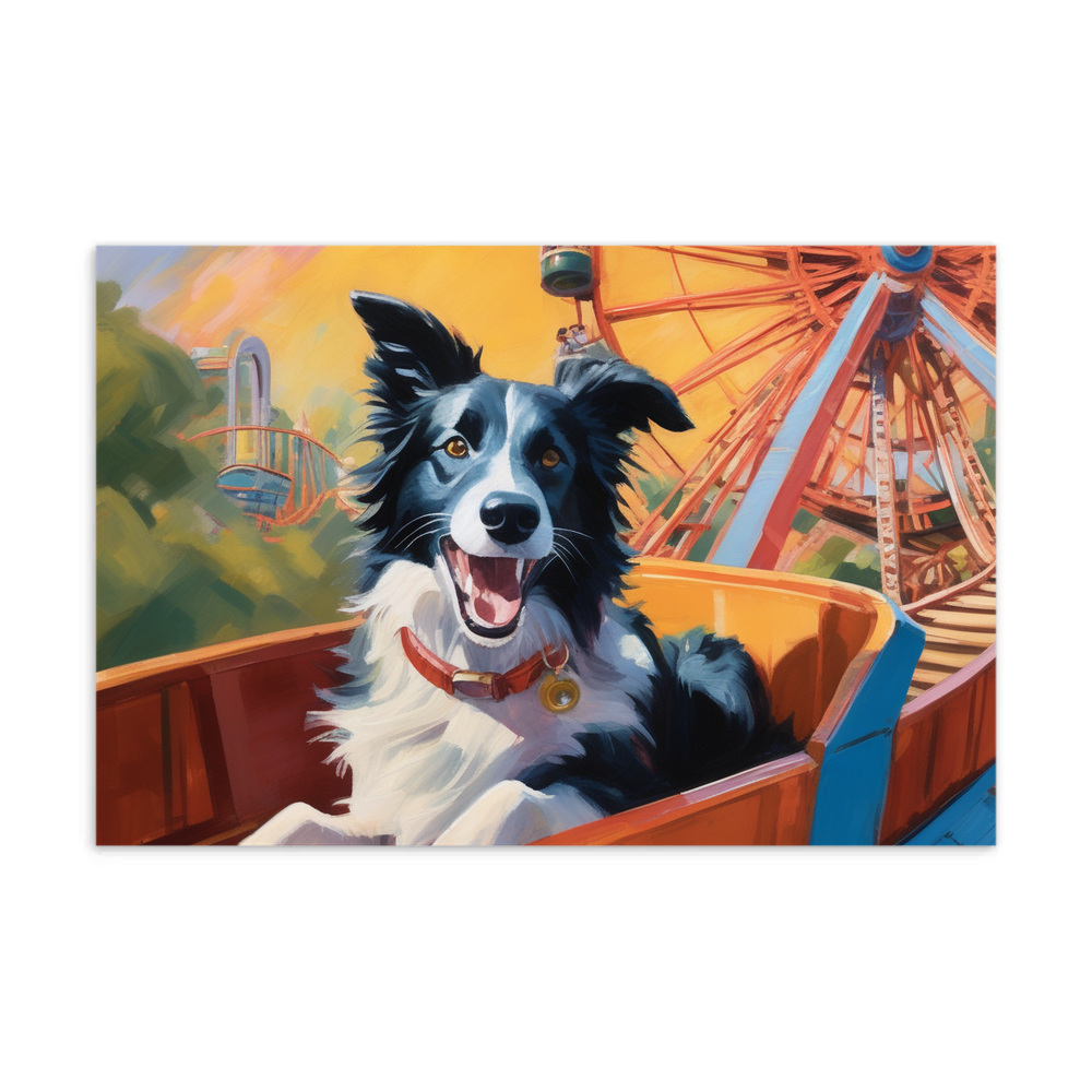 PugMug Custom Border Collie Postcard
