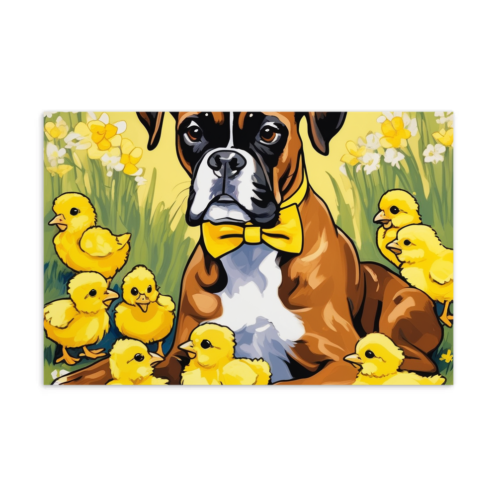 PugMug Custom Boxer Dog Postcard