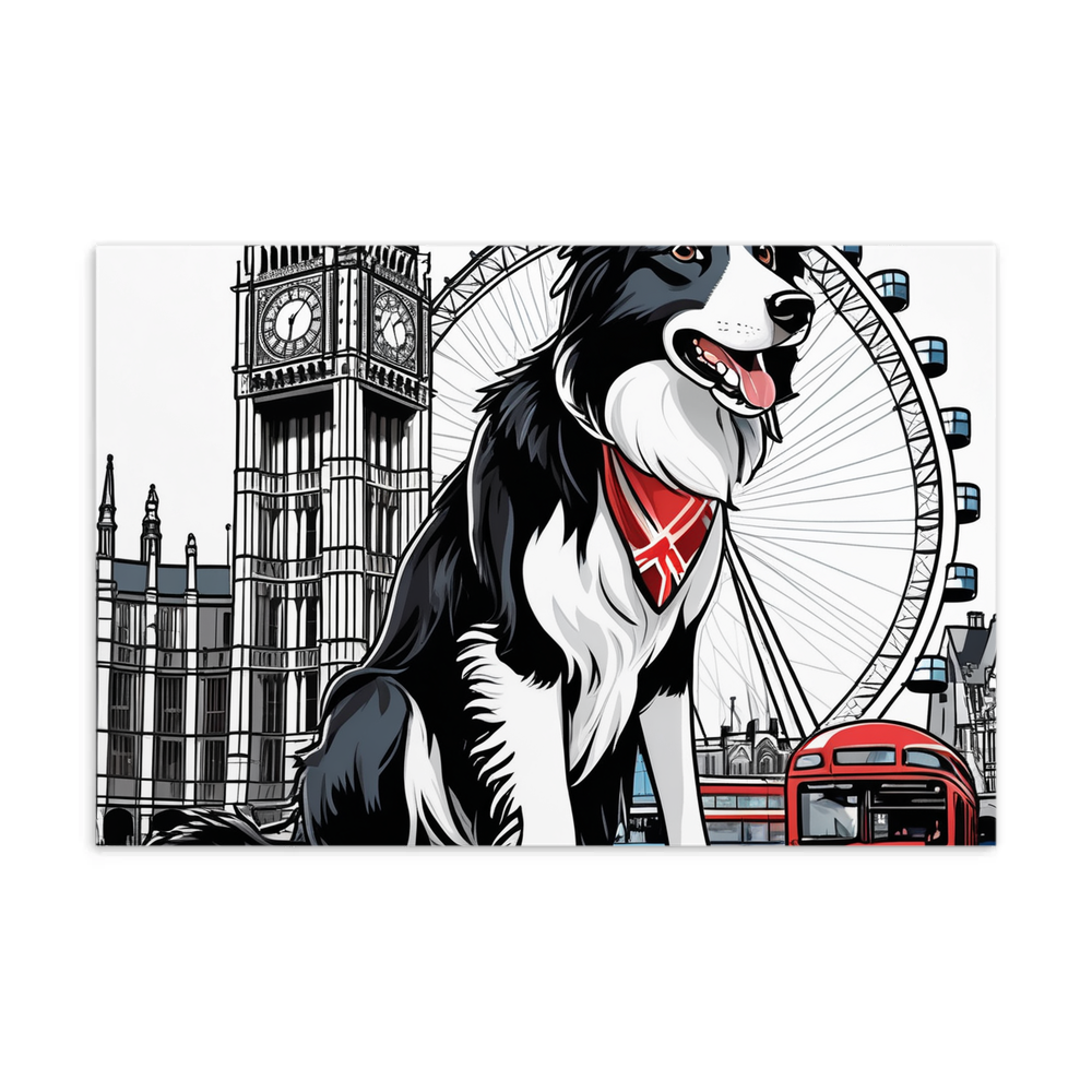 PugMug Custom Border Collie Postcard