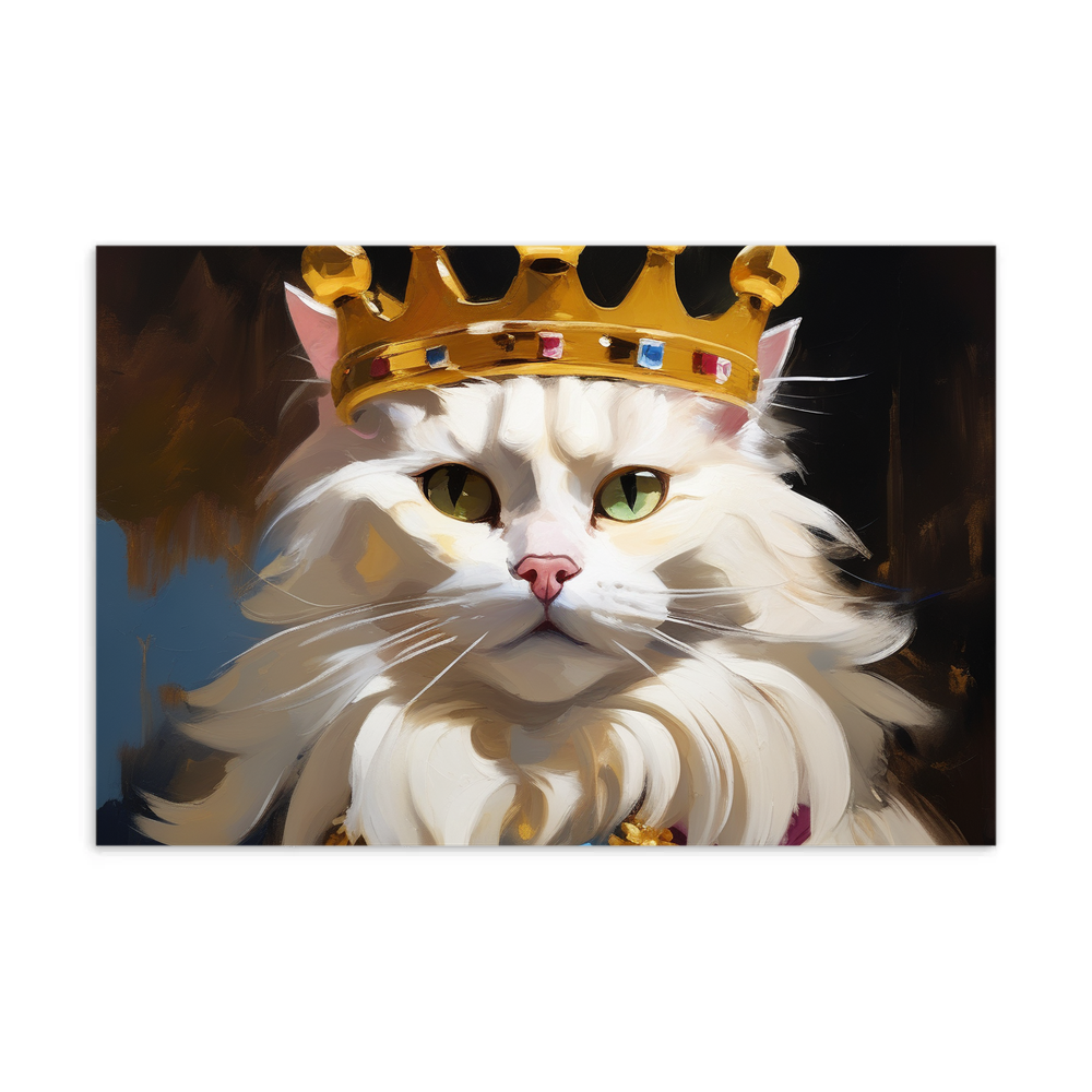 PugMug Custom White Companion Cat Postcard