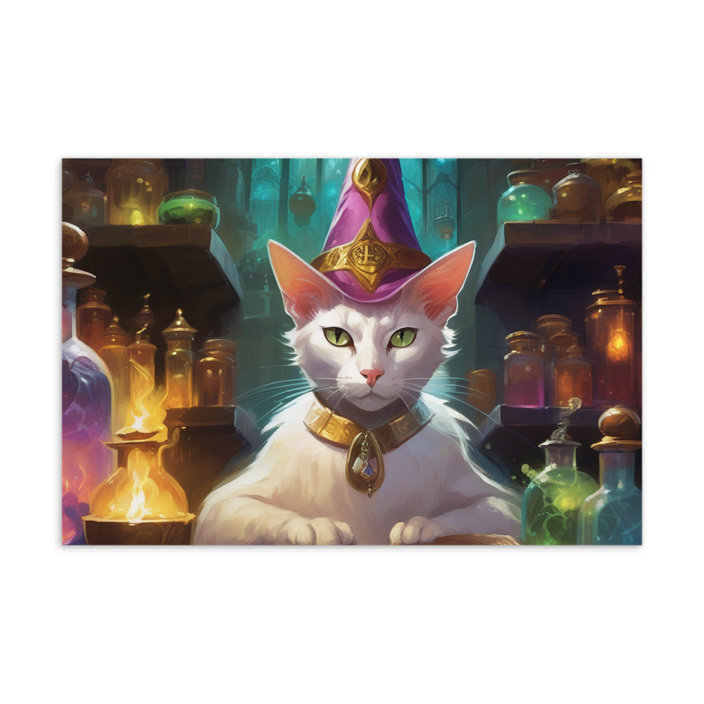 PugMug Custom White Abyssinian Cat Postcard