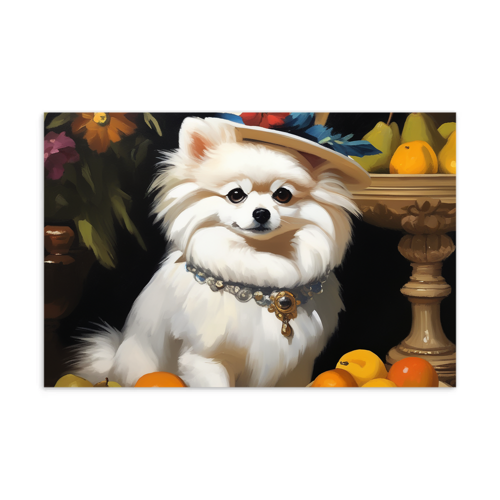 PugMug Custom White Pomeranian Postcard