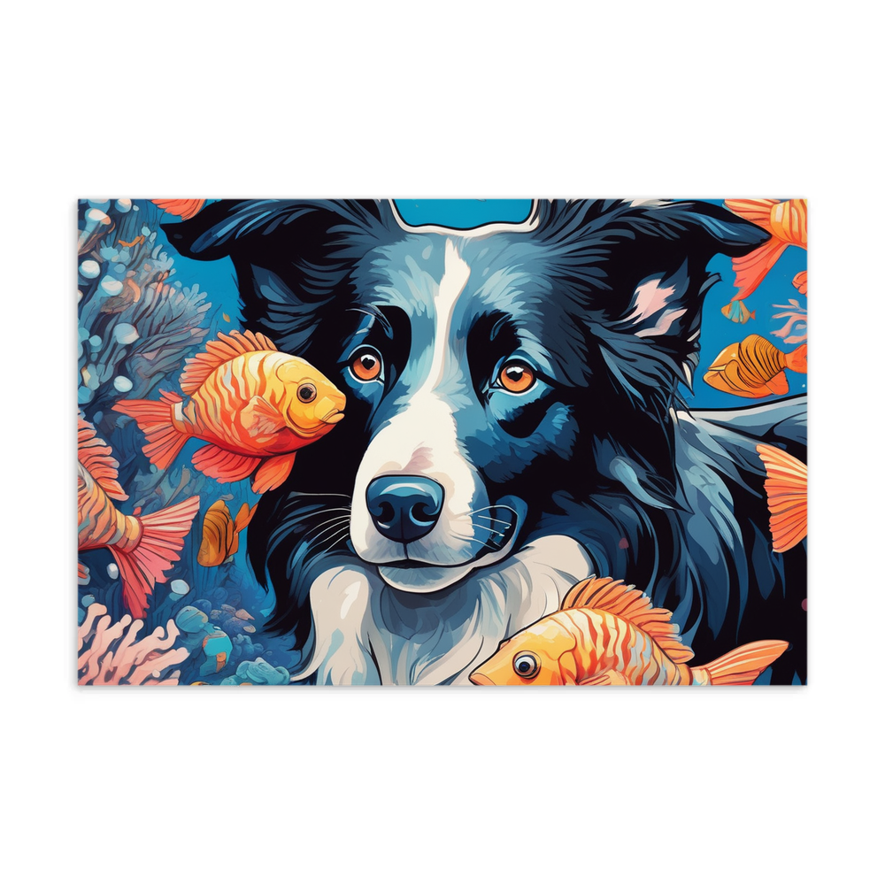 PugMug Custom Border Collie Postcard