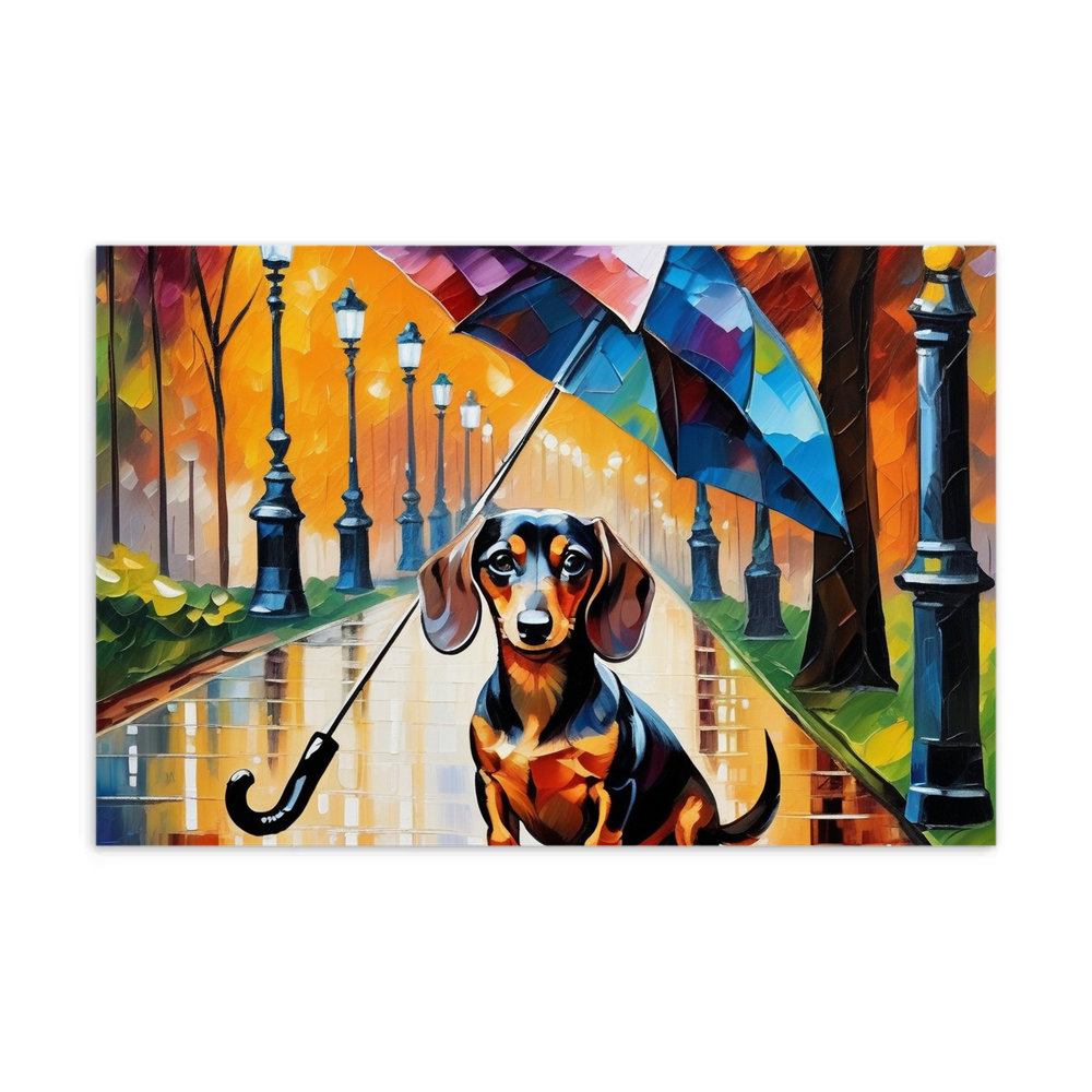 PugMug Custom Tan Dachshund Postcard