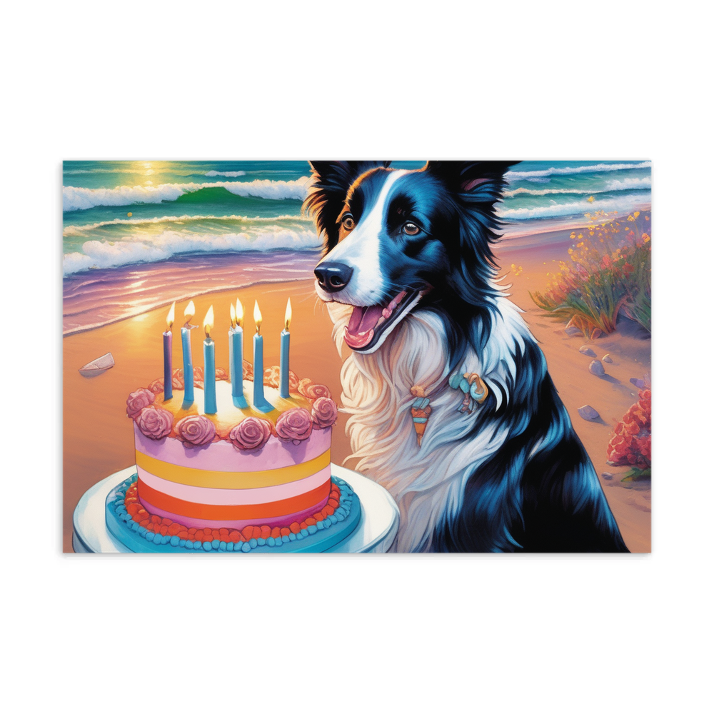 PugMug Custom Border Collie Postcard
