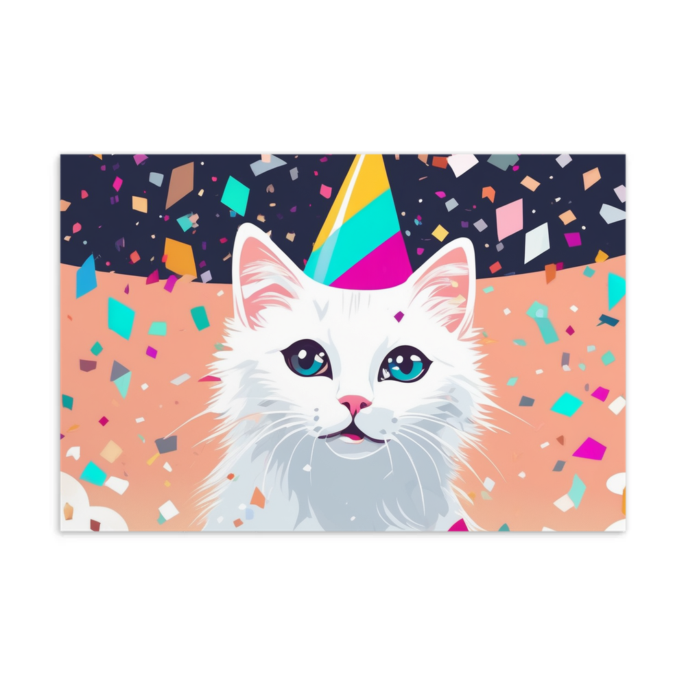 PugMug Custom White Companion Cat Postcard