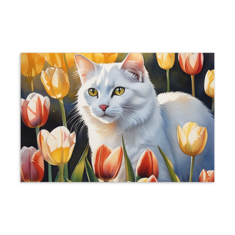 PugMug Custom White Exotic Cat Postcard