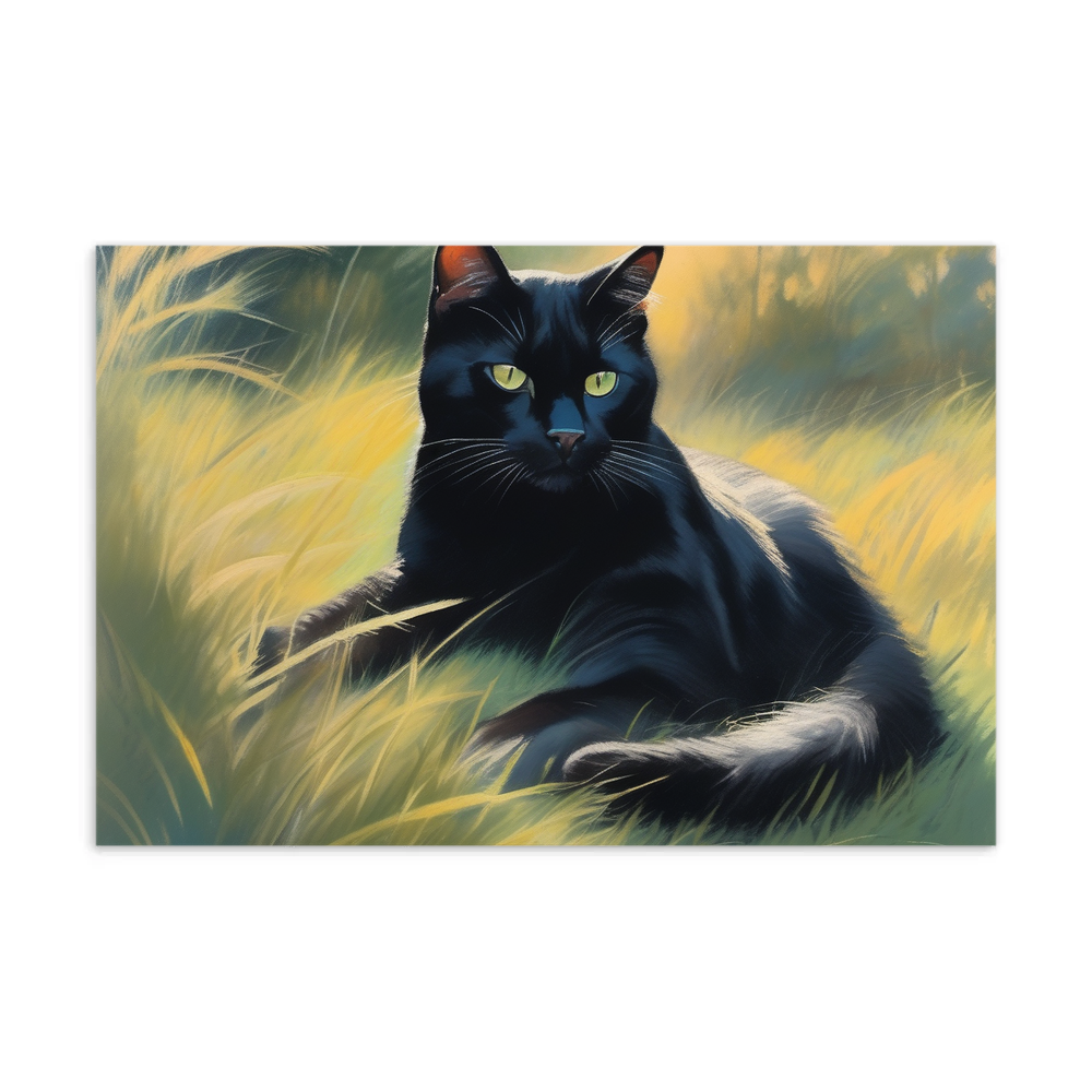 PugMug Custom Black Exotic Cat Postcard