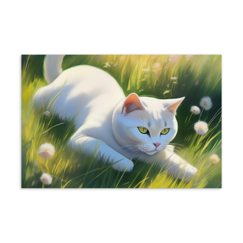 PugMug Custom White British Shorthair Cat Postcard