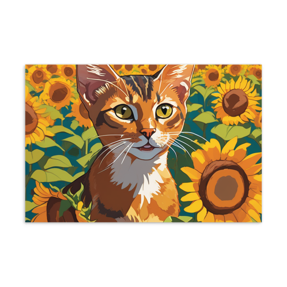 PugMug Custom Tabby Abyssinian Cat Postcard