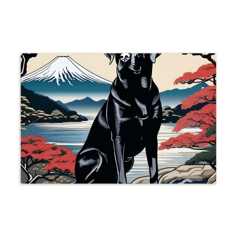 PugMug Custom Black Labrador Retriever Postcard