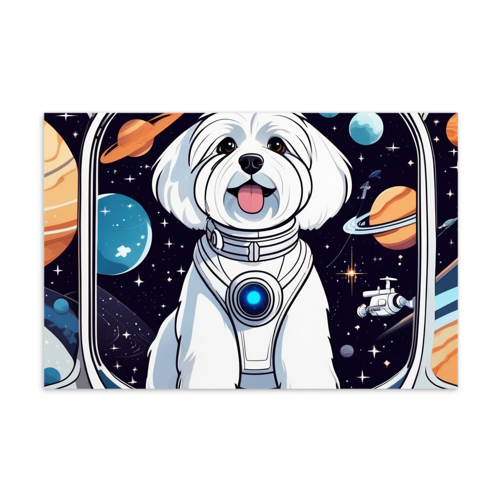 PugMug Custom White Havanese Dog Postcard