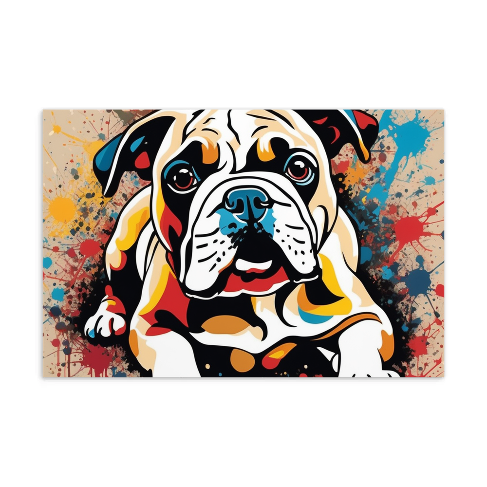 PugMug Custom Bulldog Postcard