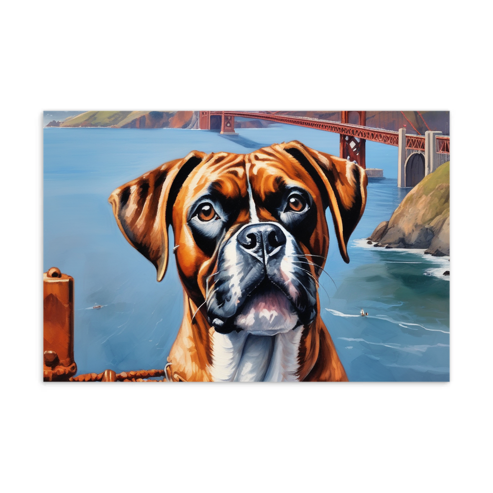 PugMug Custom Boxer Dog Postcard