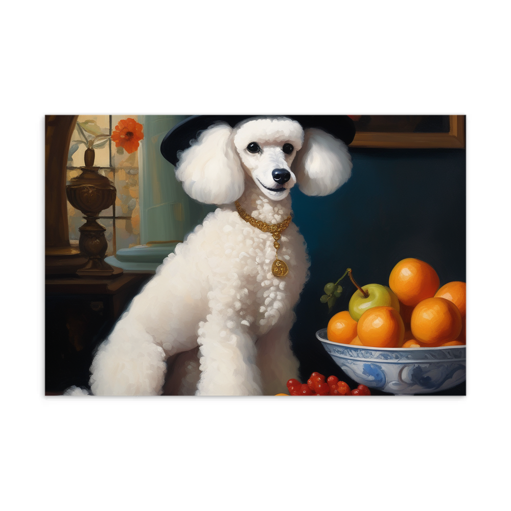 PugMug Custom White Poodle Postcard