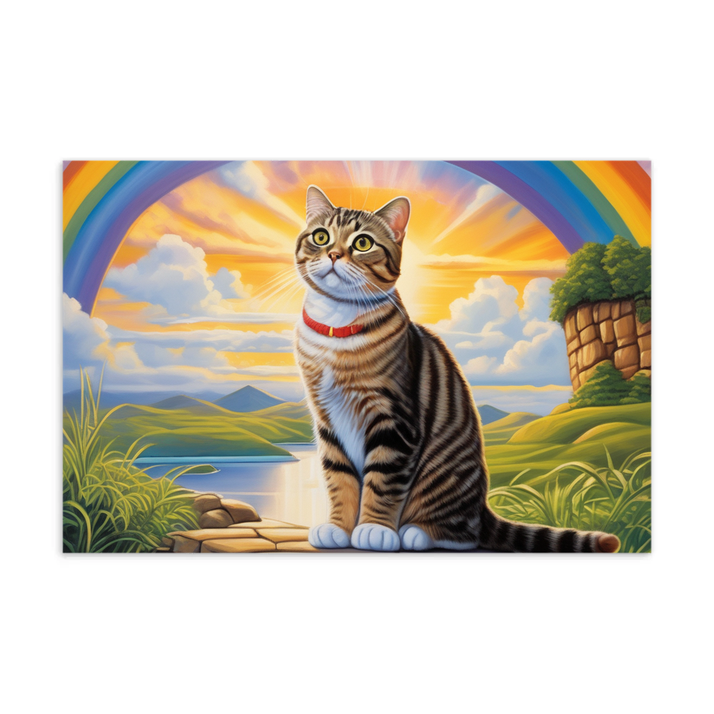 PugMug Custom Tabby Scottish Fold Cat Postcard