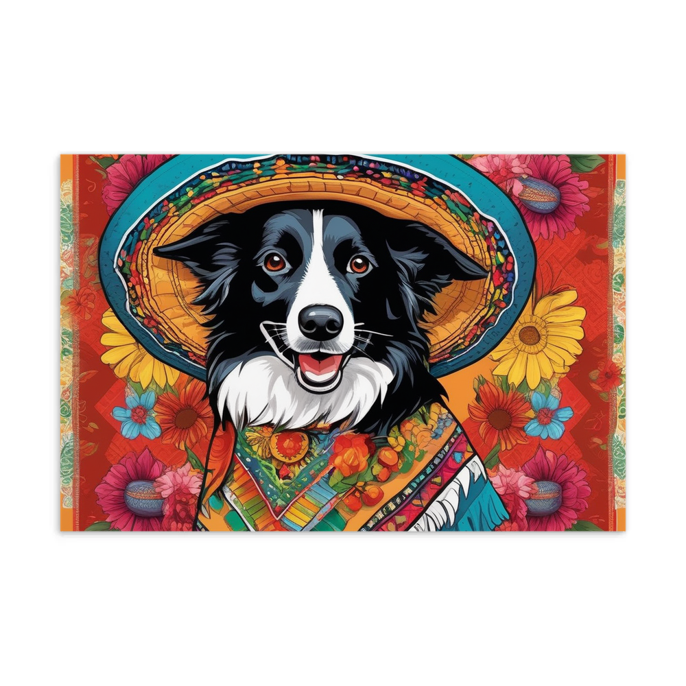 PugMug Custom Border Collie Postcard