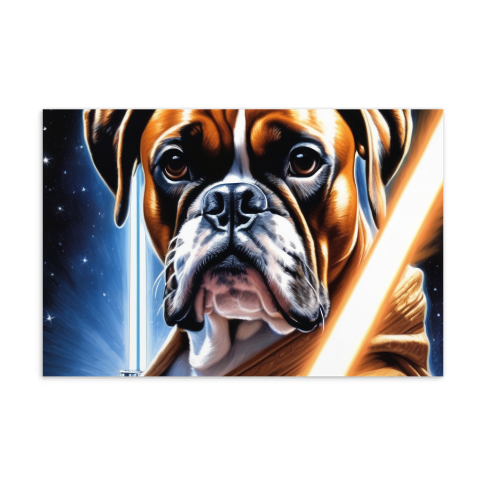 PugMug Custom Boxer Dog Postcard
