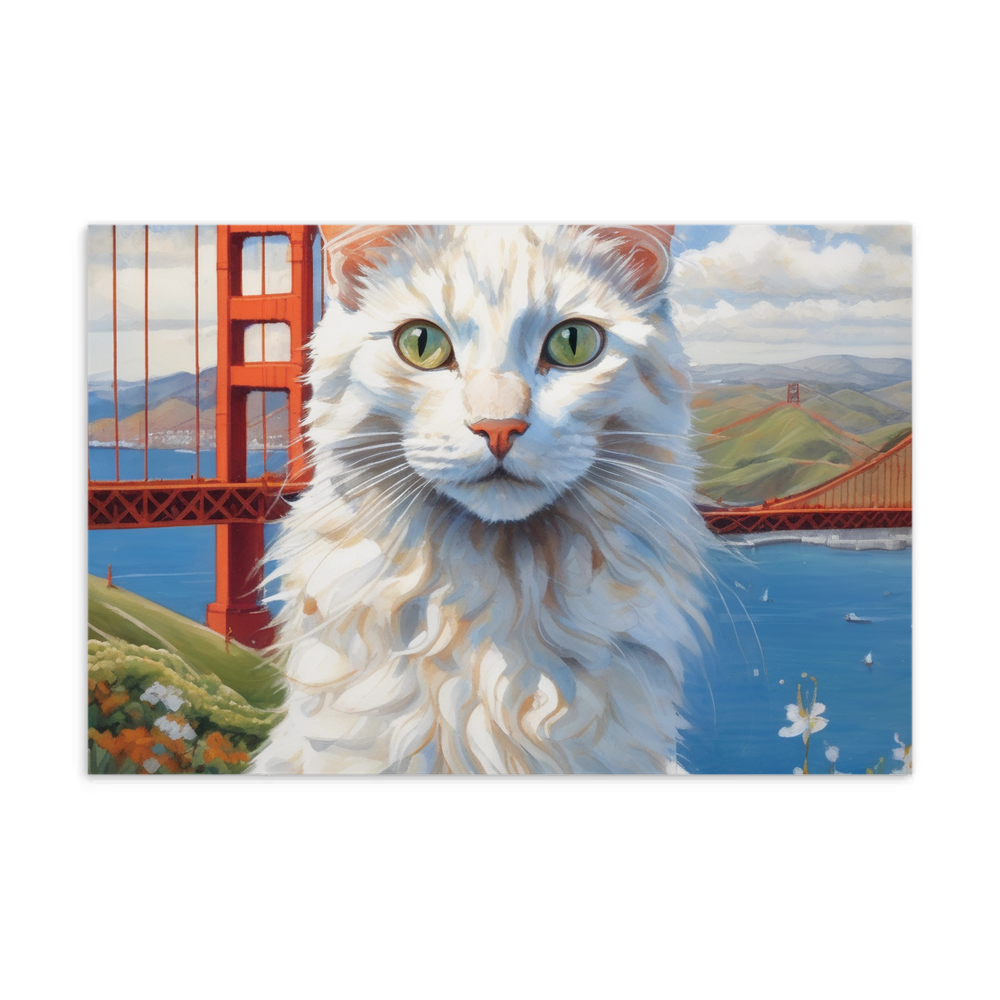 PugMug Custom White Companion Cat Postcard