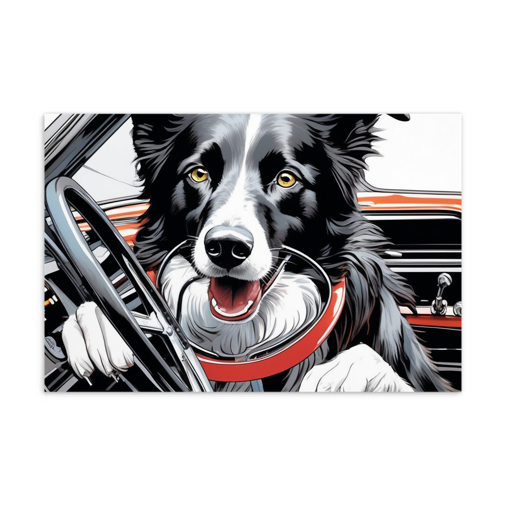 PugMug Custom Border Collie Postcard