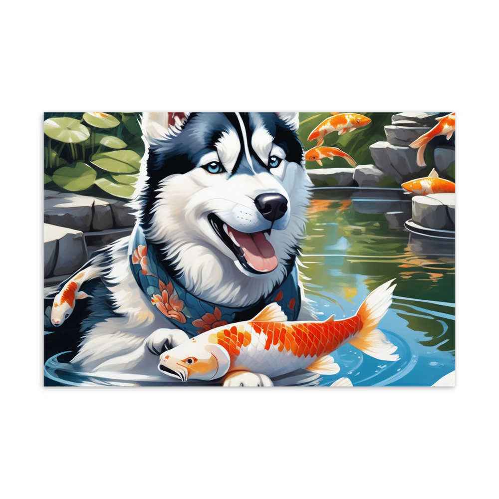 PugMug Custom Siberian Husky Postcard