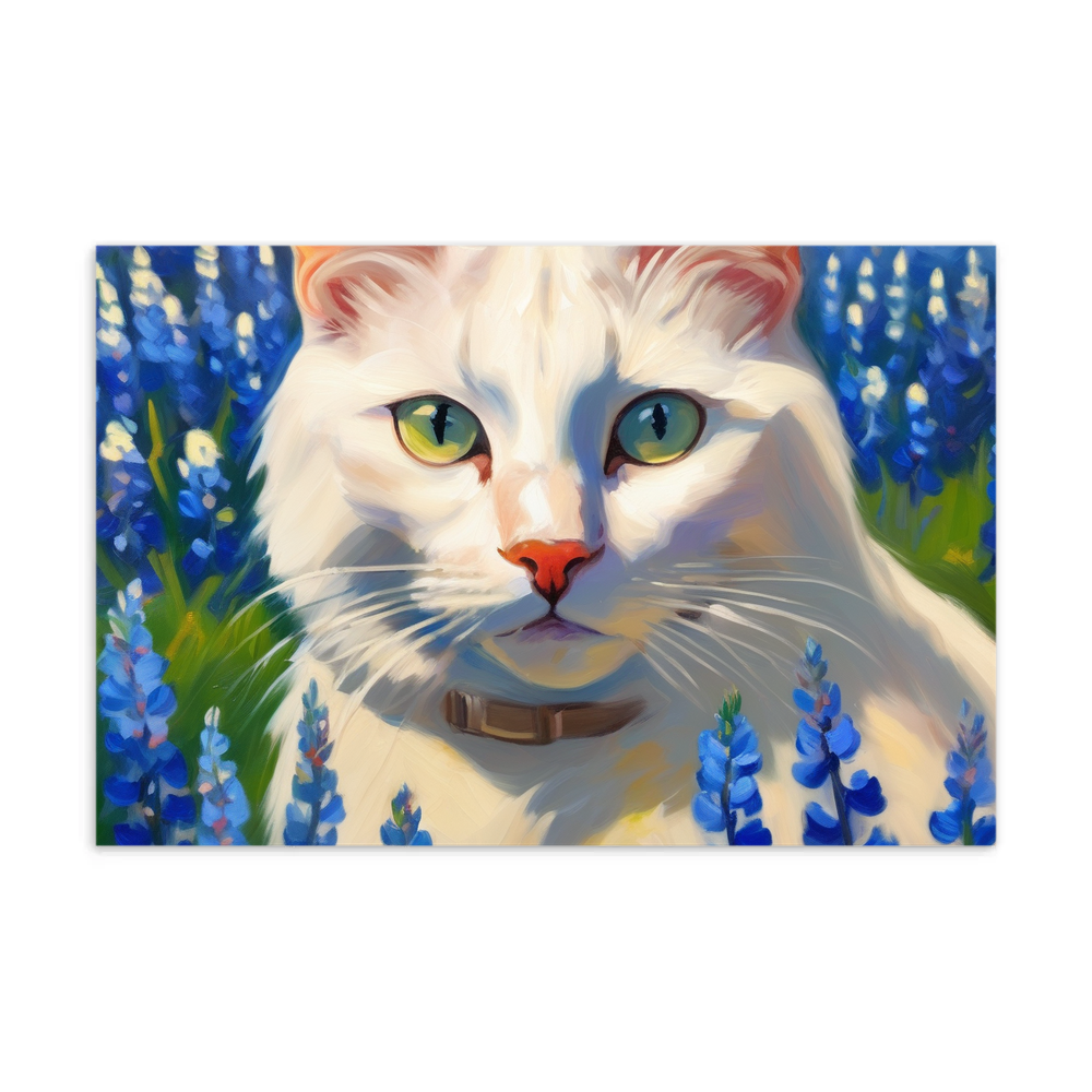 PugMug Custom White Companion Cat Postcard